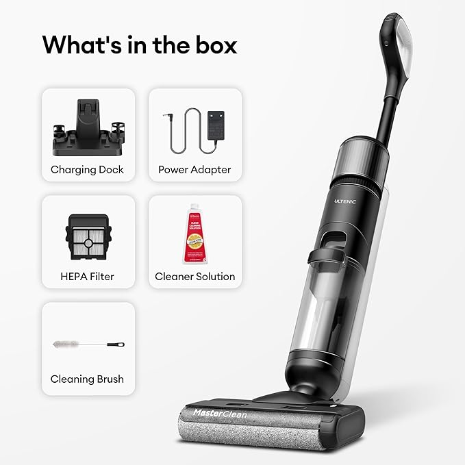 Ultenic Wet Dry Vacuum Cleaner, Cordless Vacuum Mop Combo - Image 9