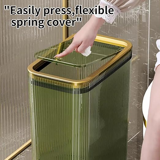 Transparent Trash Can, Bathroom Trash Cans - Image 3