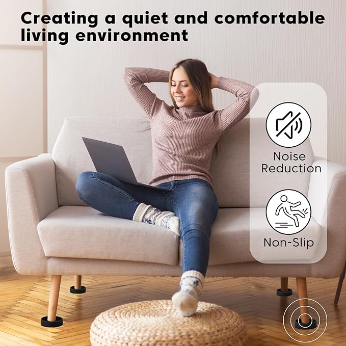 Rubber Furniture Pads Non Slips Furniture Casters Cup Chair Leg Floor Protectors - Image 3