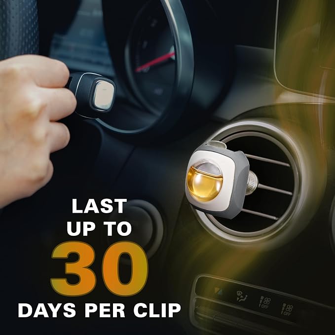 Air Jungles French Osmanthus Scent Car Air Freshener Clip, 6 Vent Clips - Image 6