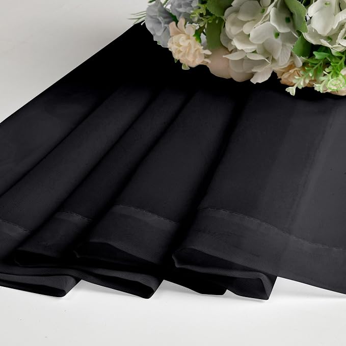 Chyhomenyc 2 Panels Solid Color Sheer Window Curtains 108 Inches Long, Elegant - Image 9