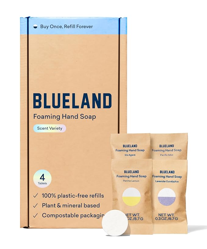 BLUELAND Foaming Hand Soap Refill Tablets, Variety Pack Scents, Eco Friendly by BLUELAND