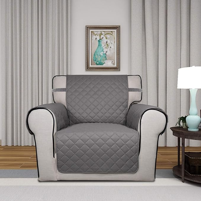 PureFit Reversible Quilted Sofa Cover, Water Resistant Slipcover Furniture - Image 2