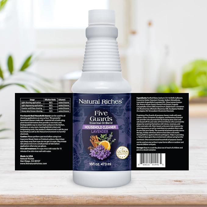 Natural Riches Household Cleaner Concentrate Five Guards Lavender scent from - Image 6
