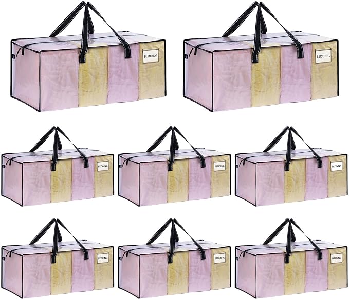 VENO 8 Pack Moving Bags Extra Large Storage Bags by Veno