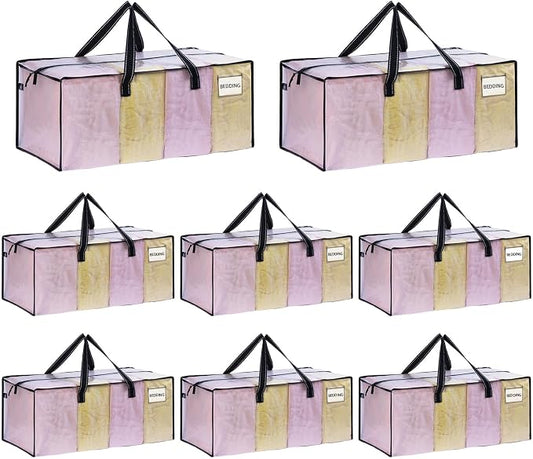 VENO 8 Pack Moving Bags Extra Large Storage Bags by Veno
