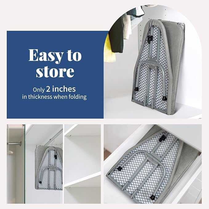 Tabletop Ironing Board with Iron Rest, Small Ironing Board Foldable with Heat - Image 5