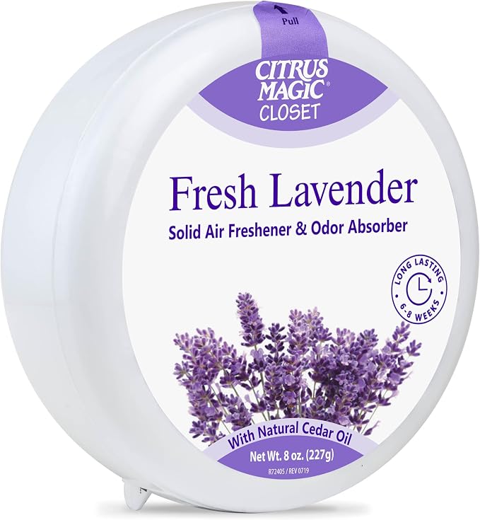 Citrus Magic For Closets Odor Absorbing Solid Air Freshener, Fresh Lavender - Image 3