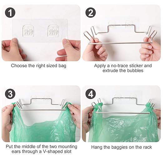 Stainless Steel Trash Bag Holder - Image 4