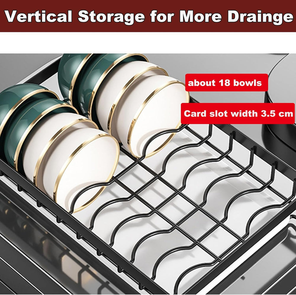 Dish Drying Rack,Dish Racks Drainer,Keep Kitchen Sink Shlef Organized