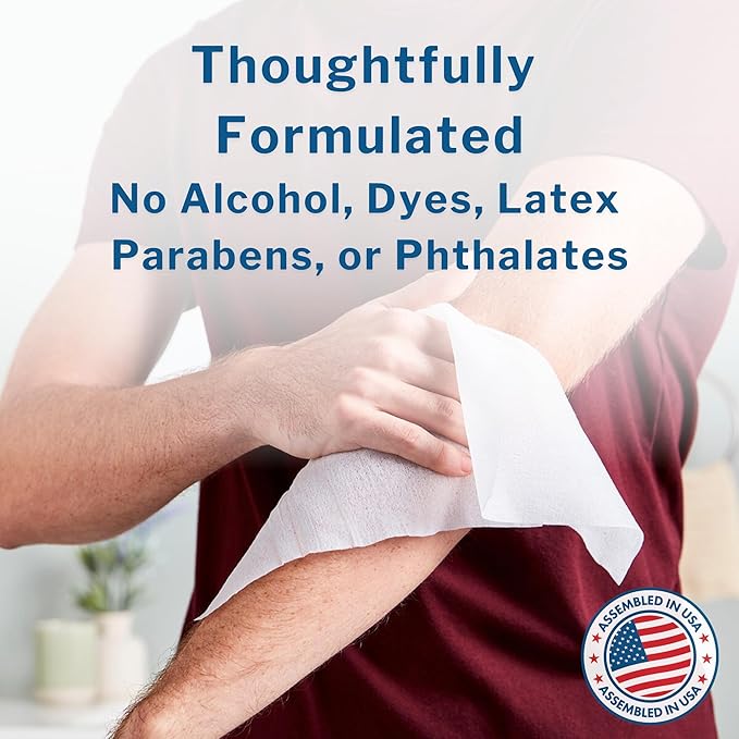 McKesson Washcloth Wipes for Adults, Unscented Disposable Wash Cloths for Body - Image 5