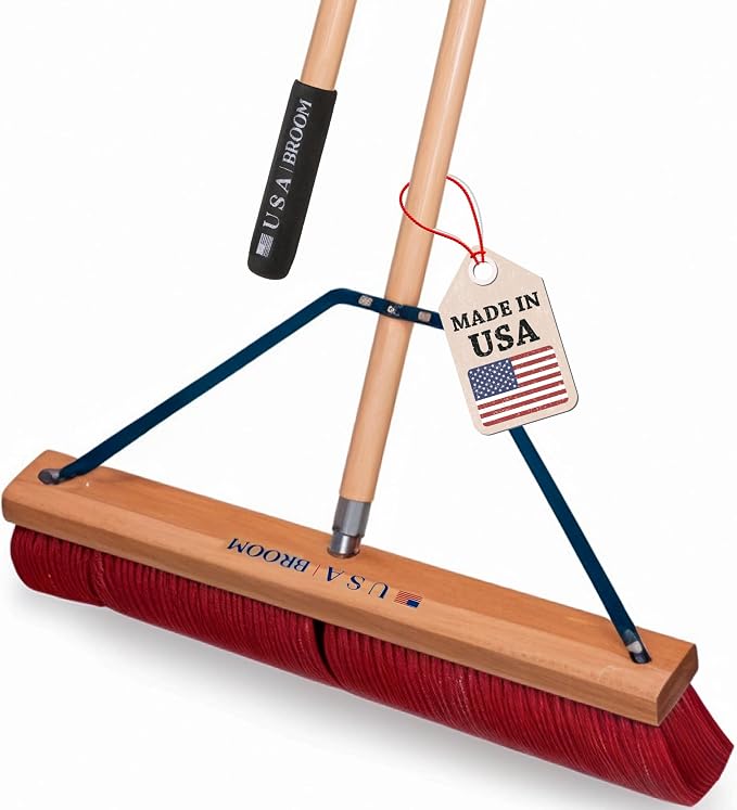 36" Soft/Fine Sweep Indoor Push Broom by USABroom-HighQuality