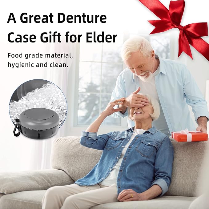 Leak Proof Denture Cup Kit Portable Retainer Case Perfect - Image 6