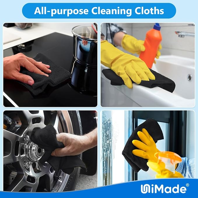Microfiber Cleaning Cloth, 200 Pack Microfiber Towels - Image 7