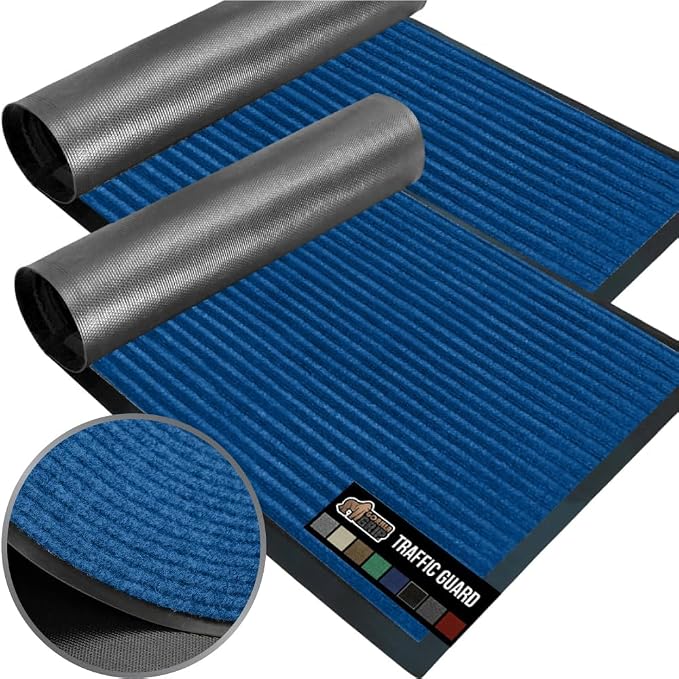 GORILLA GRIP Traffic Guard Door Mat, 2 Pack, Heavy Duty Waterproof Doormat by GorillaGrip