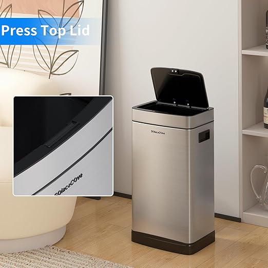 8 Gallon Stainless Steel Garbage Can - Image 3