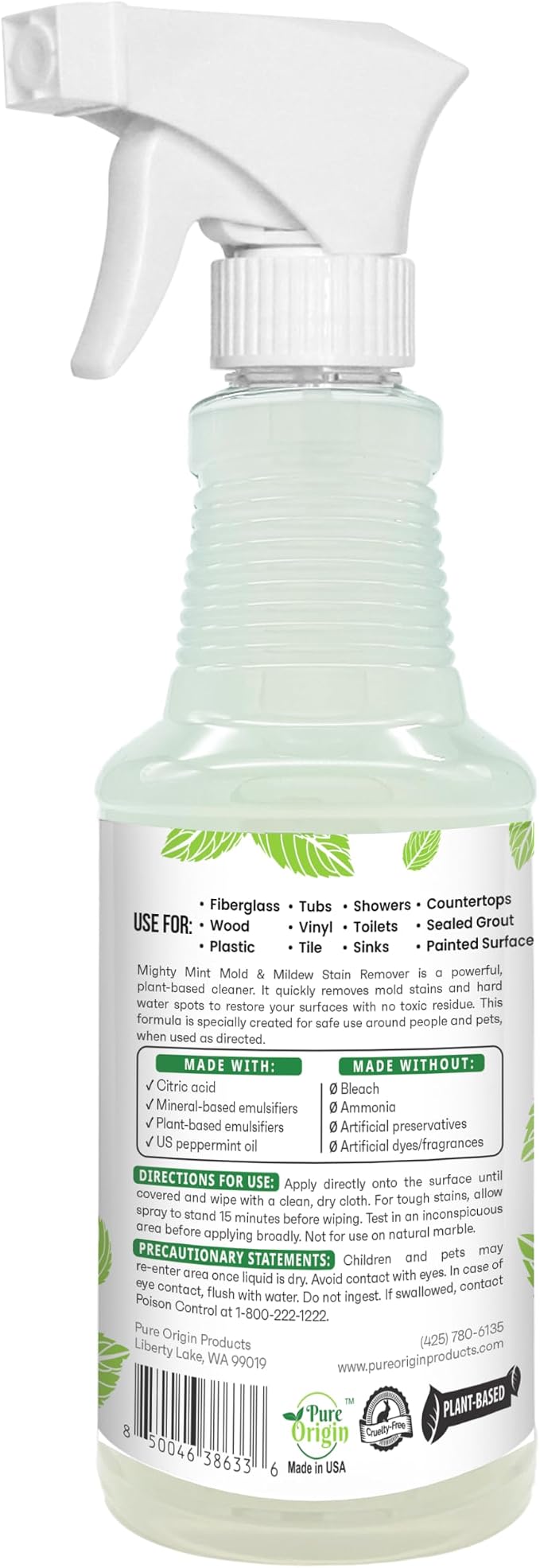 Mighty Mint Mold & Mildew Stain Remover Spray, Rapid Clean - Image 8