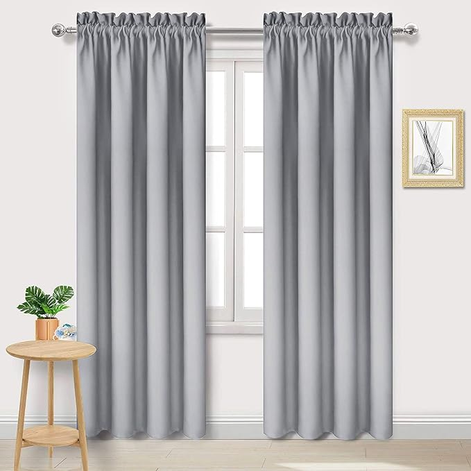 DWCN Blackout Curtains Room Darkening Thermal Insulated Bedroom Curtains Window by DWCN