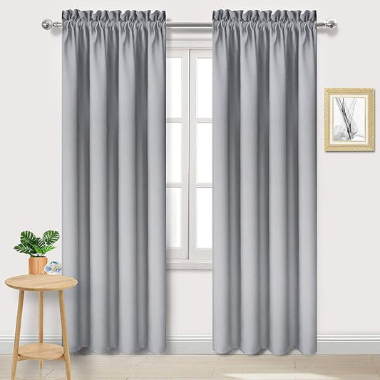 DWCN Blackout Curtains Room Darkening Thermal Insulated Bedroom Curtains Window by DWCN