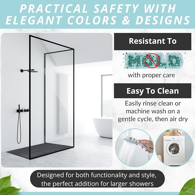 ENKOSI Extra Large Shower Mat Non Slip - Image 5