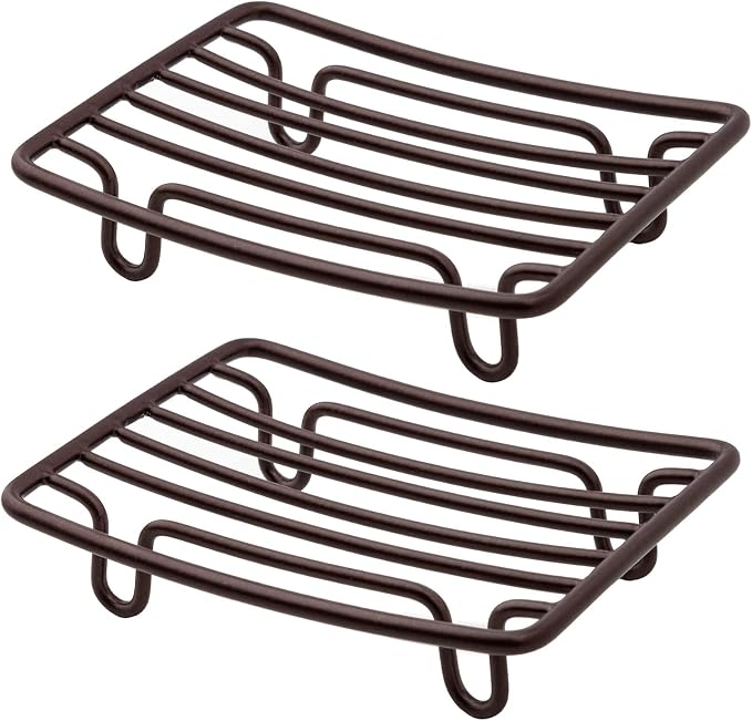 Bar Soap Dish Holder for Shower Bathroom Stainless Steel Rust Proof Self by GUUKAR