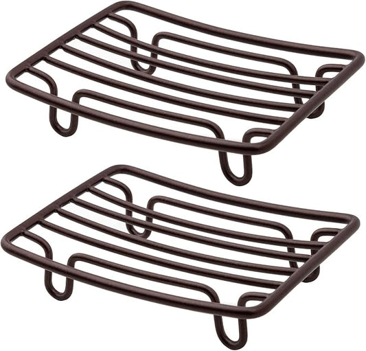 Bar Soap Dish Holder for Shower Bathroom Stainless Steel Rust Proof Self by GUUKAR