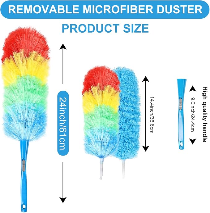 Rainbow Static Duster 24inch Reusable Microfiber Electrostatic Dusters - Image 2