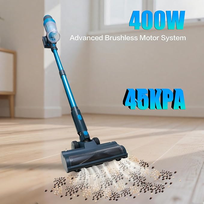 Cordless Vacuum Cleaner, 400W/45kPa/55Mins-8-in-1 Stick Vacuum Cleaners - Image 2