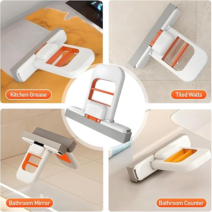 Mini Foldable Desktop Mop, 2026 New Portable Cleaning Sponge Mop - Image 4