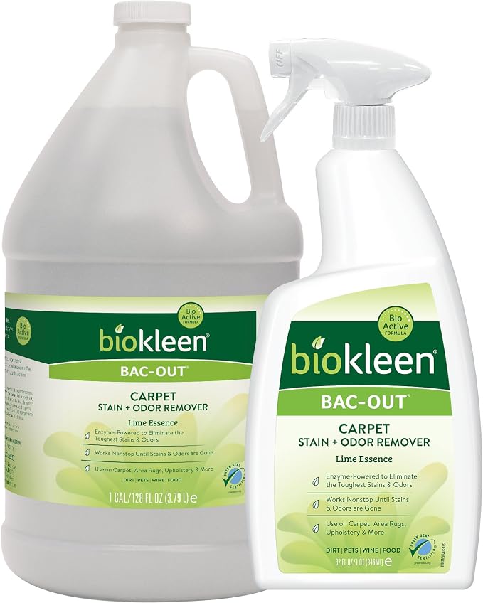 Biokleen Bac-Out Stain Remover for Carpet, Clothes by Biokleen