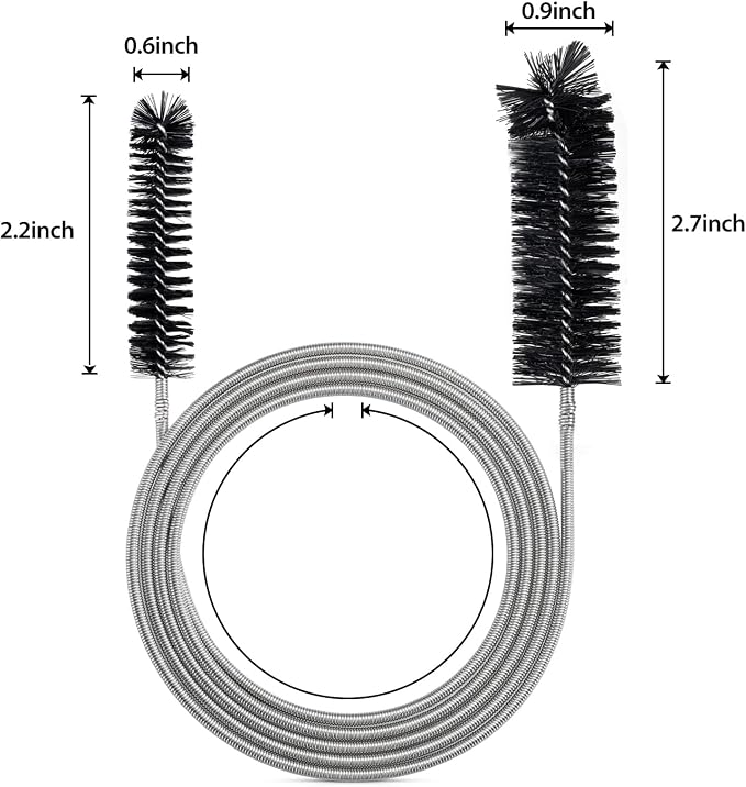 Drain Brush Pipe Cleaning Brush Slim Drain Hole Cleaning Tool Hose Flexible - Image 6