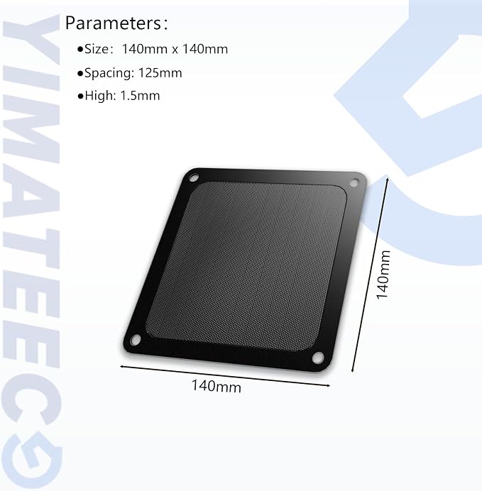 Dust Filter PC 140mm -5Pack Magnetic Fan Dust Mesh Filter - Image 6