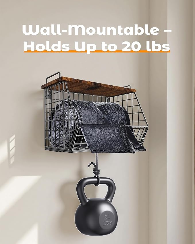 2 Pack Stackable Extra Large Trash Bag Holder Under Sink, Wall Mounted Garbage - Image 7