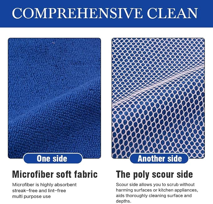 SINLAND Microfiber Dish Cloth for Wshing Dishes Dish Washing Rags Best Kitchen - Image 4
