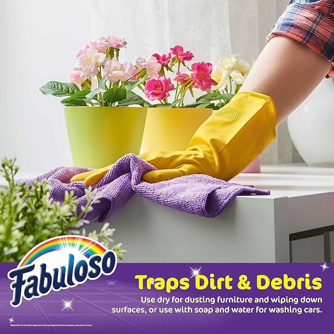 Fabuloso Microfiber Cleaning Cloths, Rainbow - Image 2