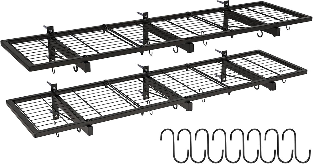 2 Pack Garage Wall Shelves, 46"X 12.5" Garage Shelving Wall Mounted...