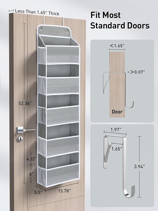 Yecaye 1 Pc Over the Door Organizer - Image 7
