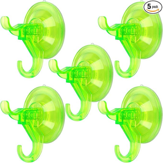 Antimbee Clear Suction Cup Hanger, 5 Pack Removable Small Suction Cups by Antimbee