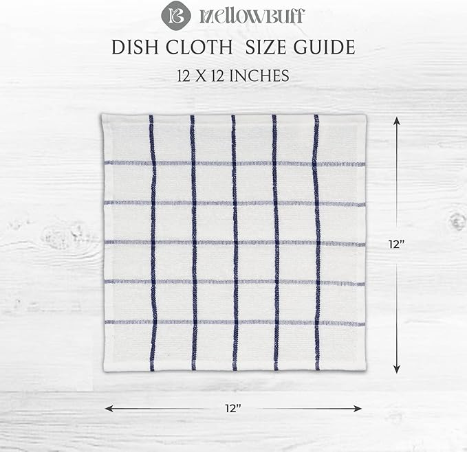 100% Cotton Terry Dish Cloth & Dish Towel, 6 Pack, Super Soft and Absorbent - Image 4