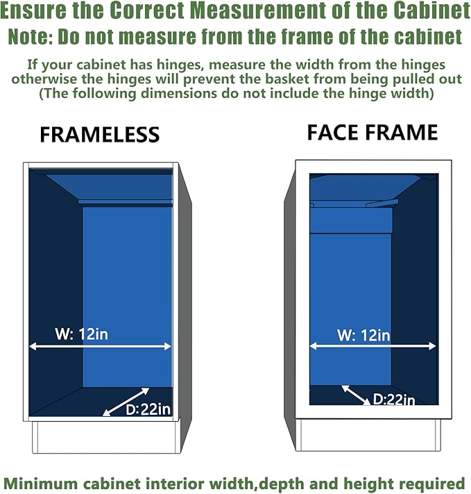 LOVMOR Pull Out Cabinet Organizer 11½" W x 21½" D, Kitchen Cabinet Pull Out - Image 4