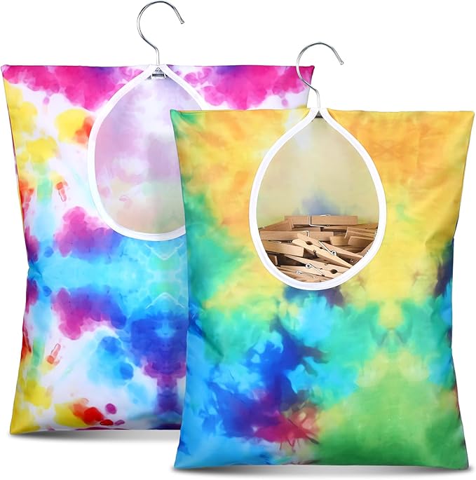 Woanger 2 Pcs Clothes Pin Bag Clothespin Holder 15 x 11 in to Hang on Line by Woanger