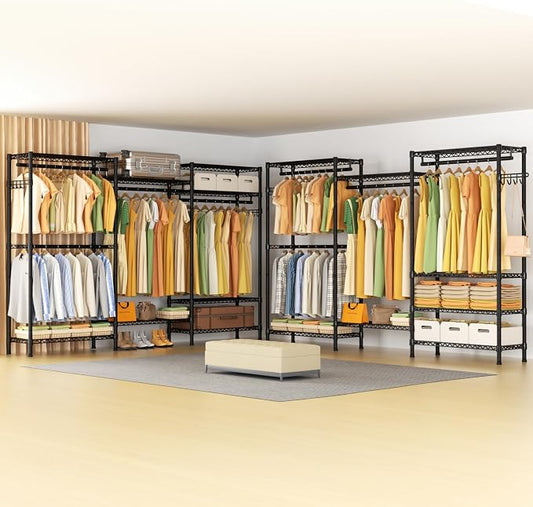 Heavy Duty Garment Rack Large Clothes Rack, Freestanding Closet Portable - Image 2