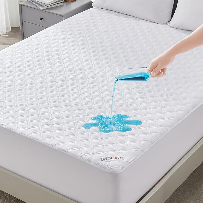 BEDLORE Waterproof Mattress Protector, King Size Noiseless Mattress Pad by Bedlore