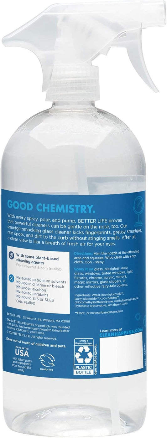 Better Life Glass Cleaner, Streak-free Window Cleaner, Surface Cleaning Spray - Image 2