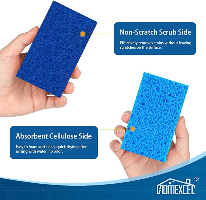 HOMEXCEL Sponges Kitchen 24pcs, Non-Scratch Sponges - Image 3