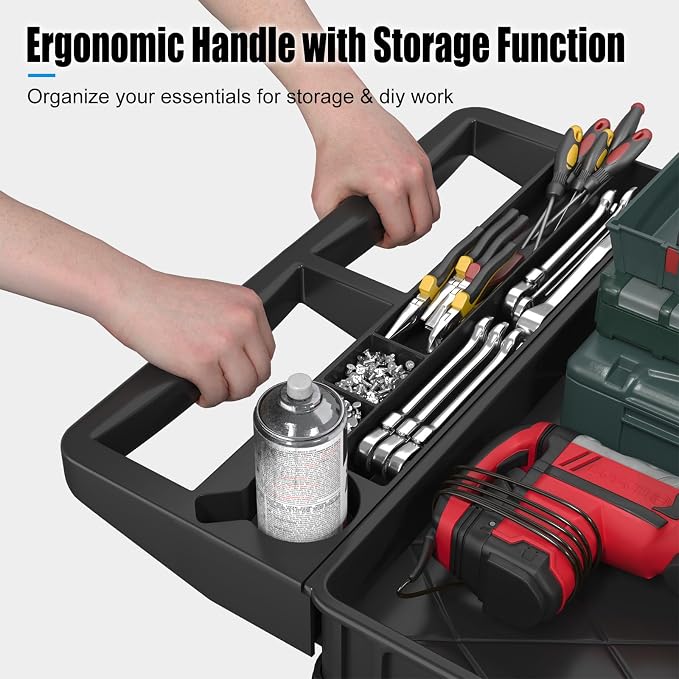 Heavy Duty Rolling Utility Cart - Image 3