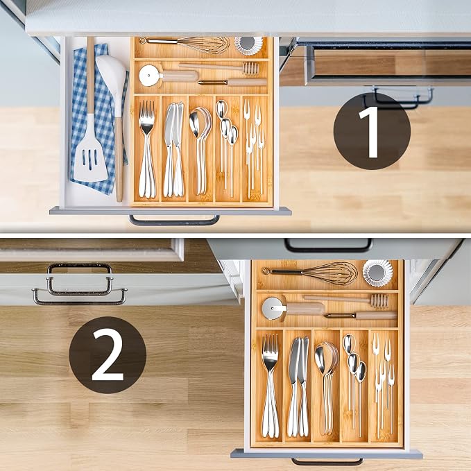 Flatware Organizer Silverware Drawer Organizer - Image 3