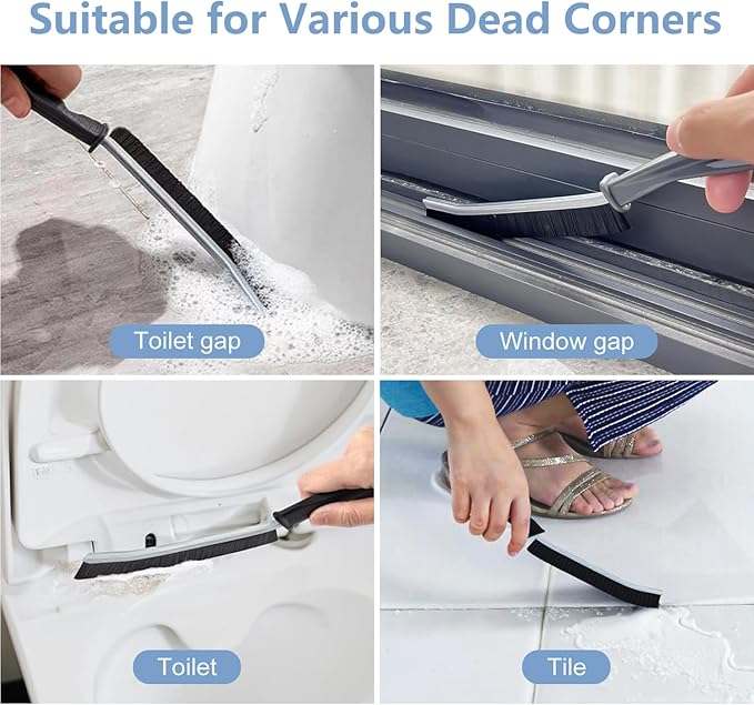 5 PCS Crevice Cleaning Brush, Bathroom Cleaning Brush Tool - Image 3