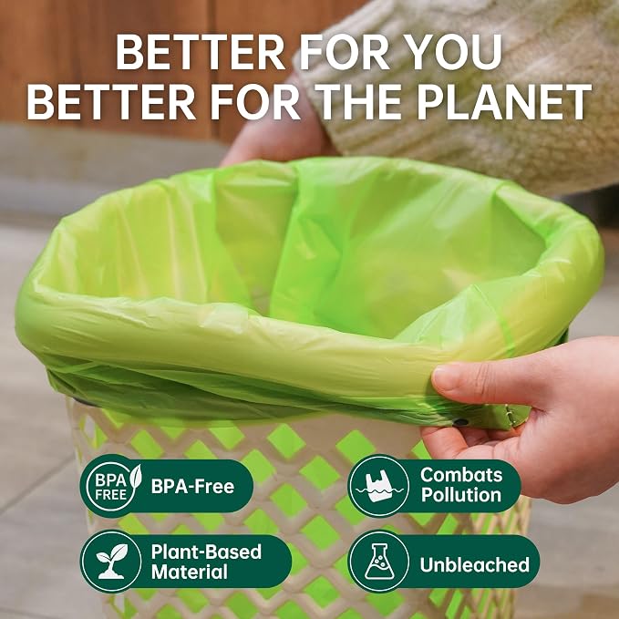Compost Bags 5 Gallon with Drawstring Tear Off 20 Liter Extra Thick 0.78 Mils - Image 7