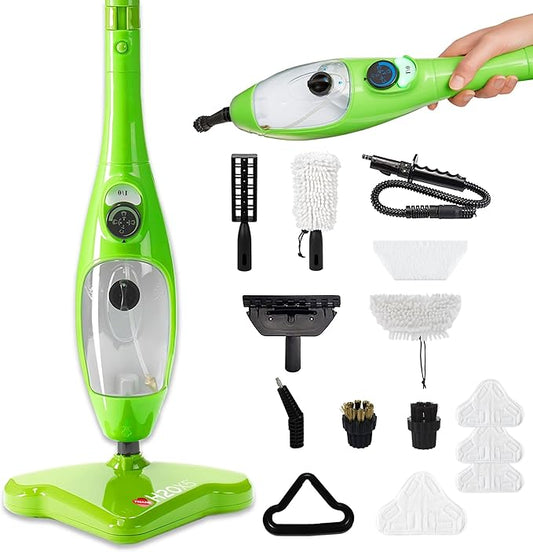 H2O X5 5-in-1 Multi-Purpose Steam Mop, Handheld Steam Cleaner, Adjustable Height by H2O
